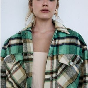 Zara Plaid Overshirt Size XS